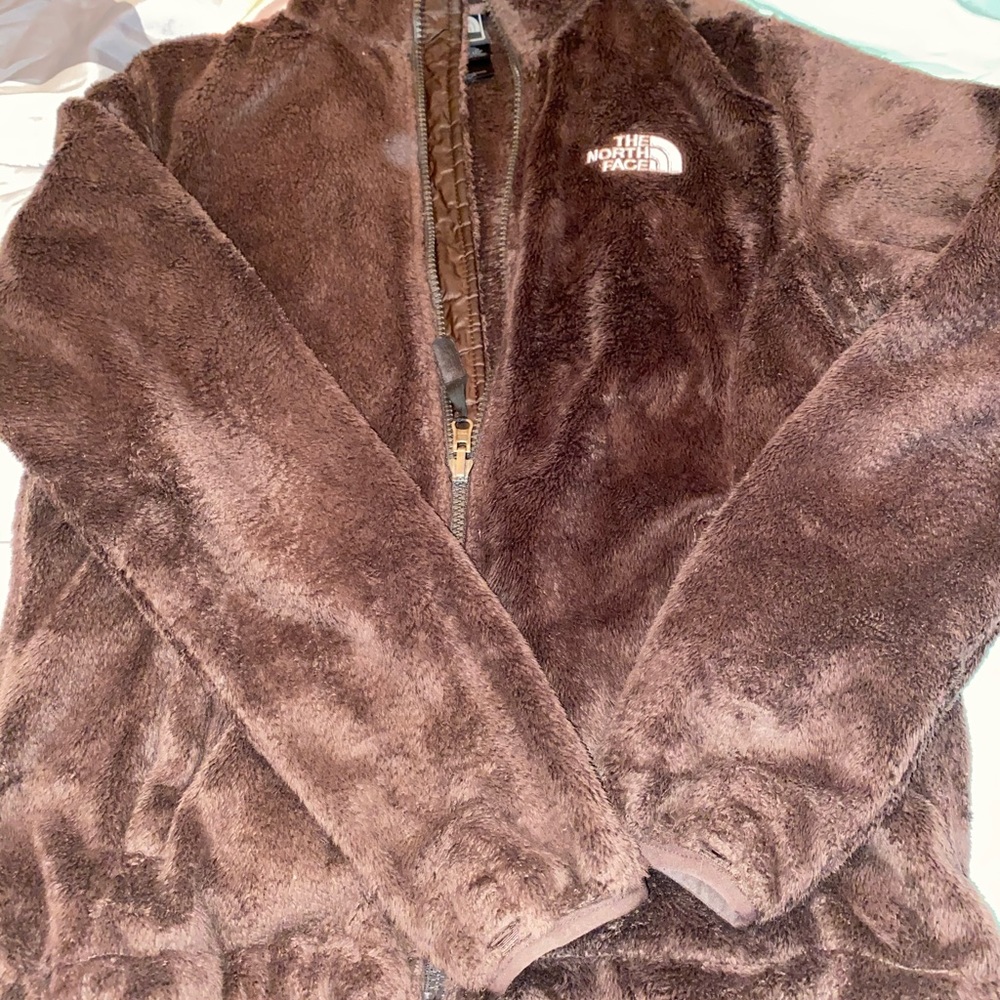 North face furry fleece full zip